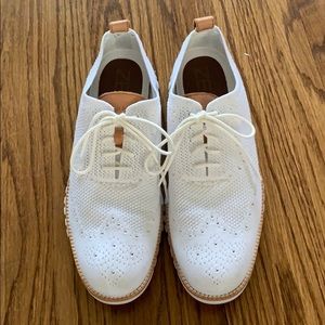 White Cole Haan ZeroGrand Stitchlite Oxfords